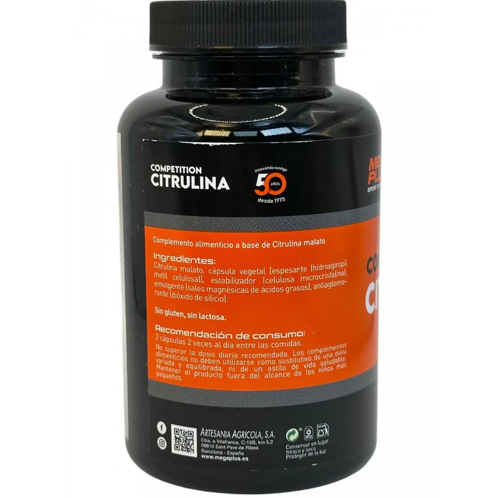 Citrulina Malato Competition 750mg 120 cápsulas de Megaplus