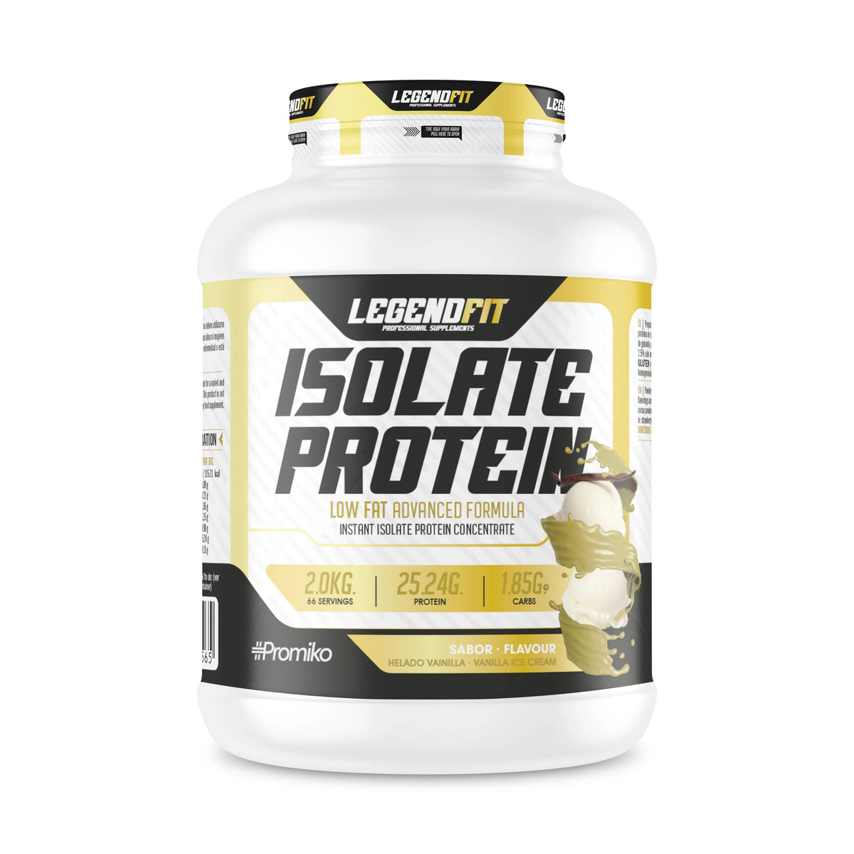 PROTEÍNA ISOLADA LEGEND FIT – DEFINICIÓN EXTREMA Y SABOR PREMIUM, 2 KG PROTEINA, DIFERENTES SABORES- CHOCOKIT,FRESA PLÁTANO, HELADO DE VAINILLA, CHOCOLATE BLANCO, BOMBÓN AVELLANA, DEFINICIÓN MUYSCULAR, RECUPERACIÓN PO