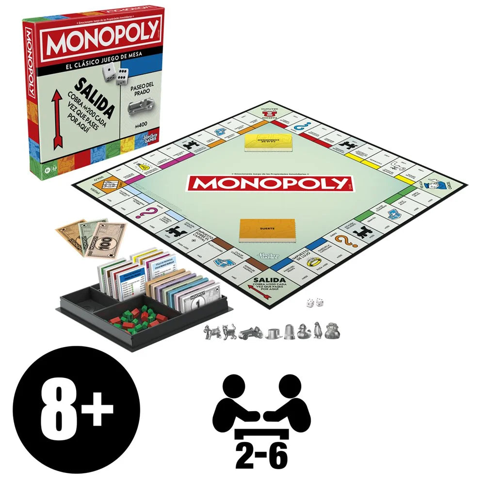 Hasbro - Monopoly clásico Madrid juego Hasbro (plastilina g0009105)