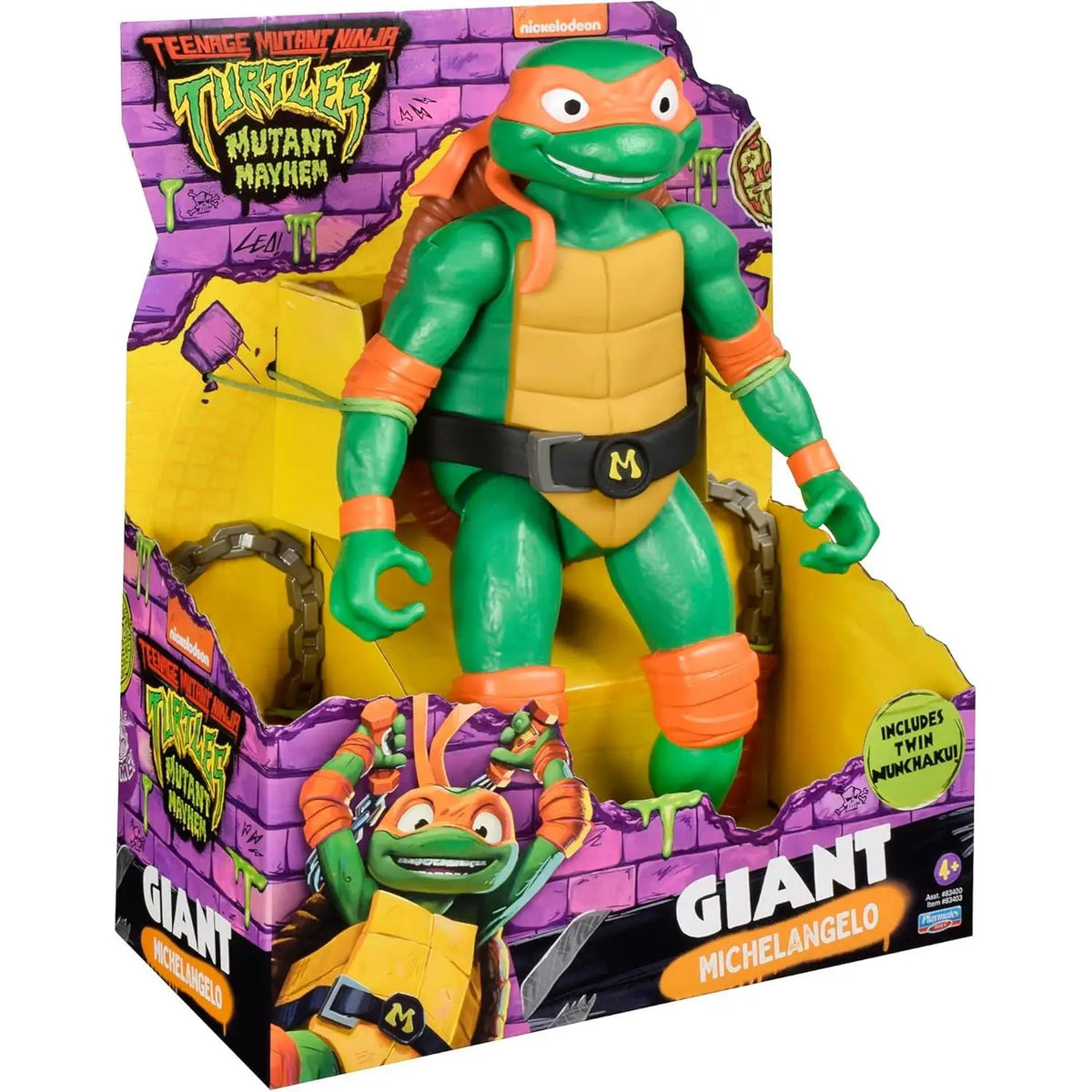 Paquete de 4 figuras gigantes de las famosas Tortugas Ninja de 30 cm