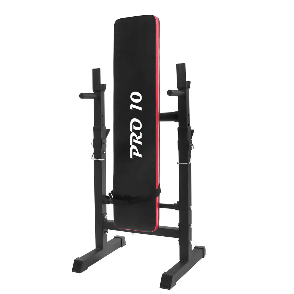 Banco de Musculación Plegable Pro10 ES-544 Fit-Force, Multifunción y Práctico
