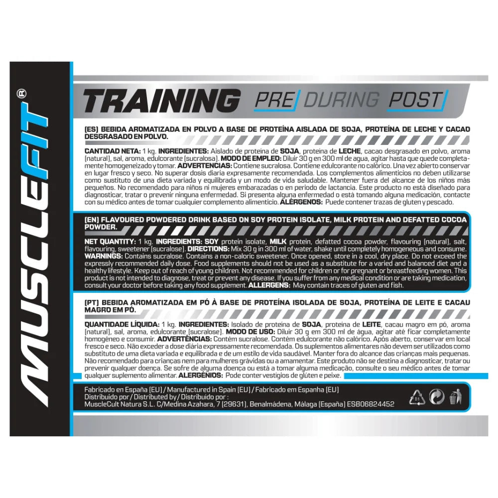 WHEY 3.0 BLEND PROTEIN 1kg MUSCLEFIT ENTREGAS 24/48 HORAS