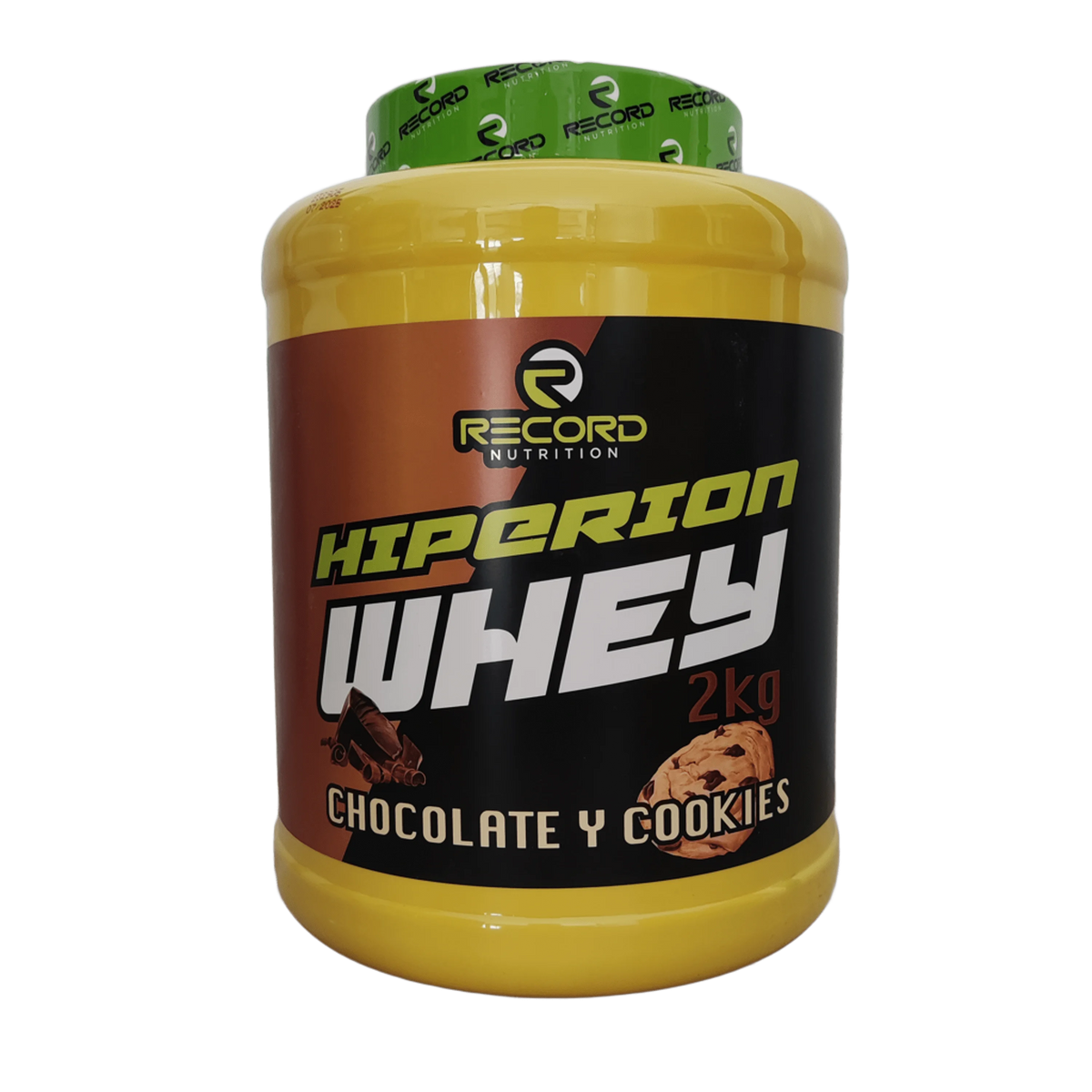 Hiperion whey 2000g en cuatro deliciosos sabores, plátano&cookies, chocolate&cookies, fresa&cookies,vainilla&cookies