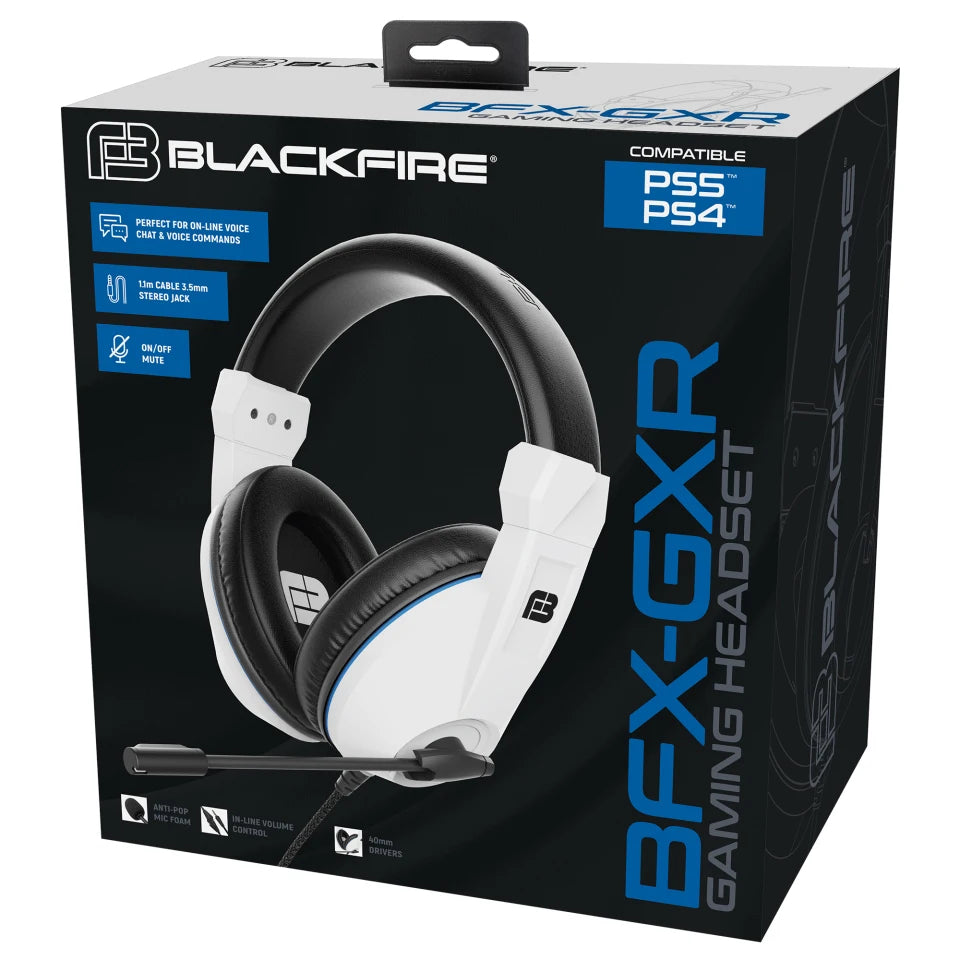 Auriculares estéreo con cable para juegos Blackfire BFX-GXR para PS5 y PS4