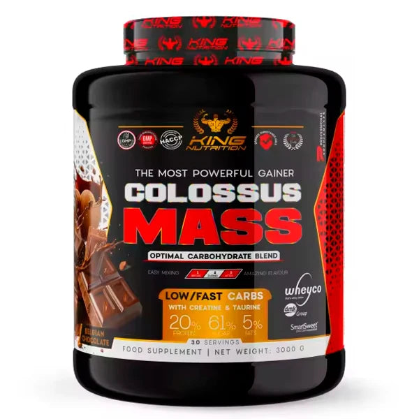 King Nutrition Gainer Colossus Mass 3Kg proteina creatina carbohidratos + 200g de creatine monohydrate