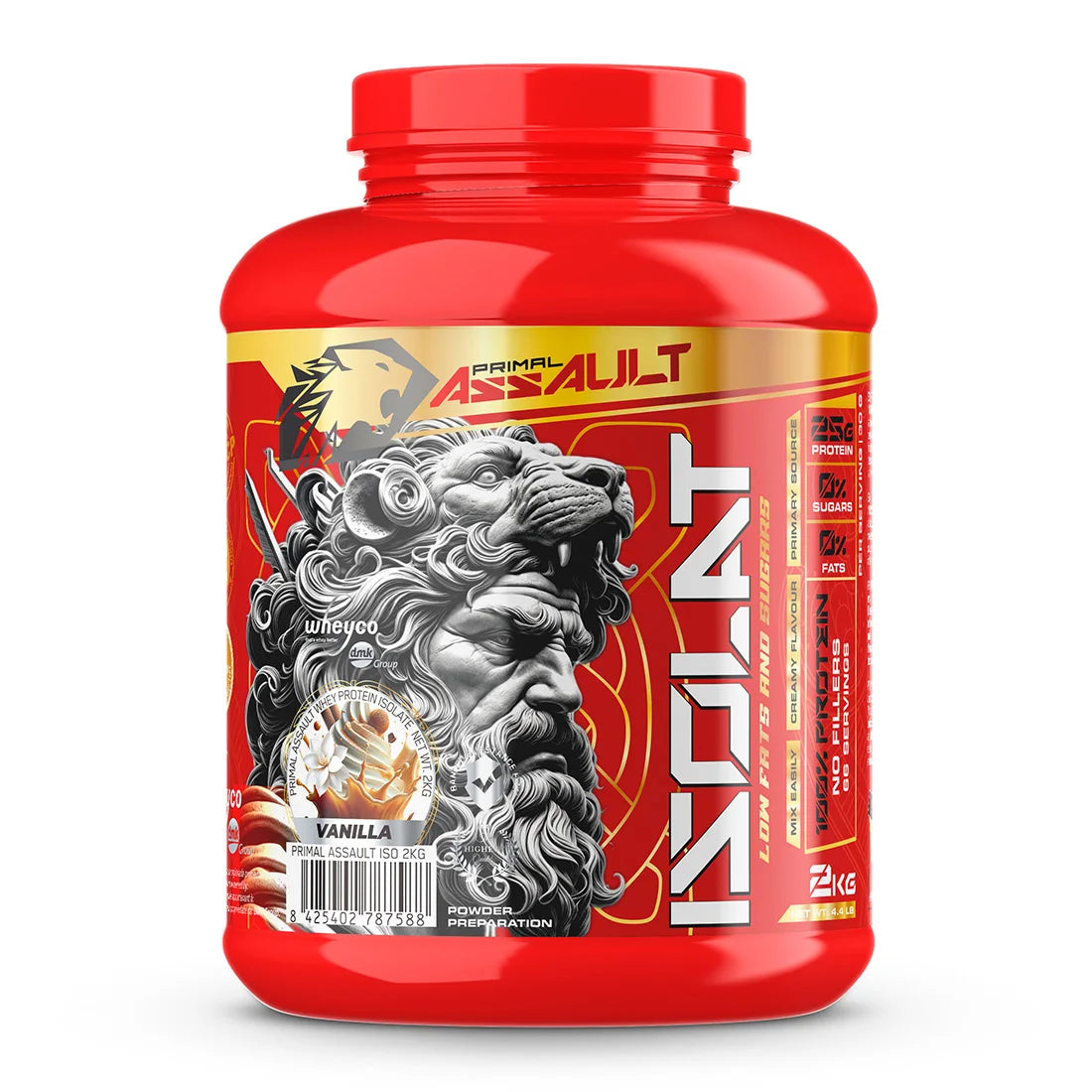 ISOLAT de PRIMAL ASSAULT es el aislado de proteina de suero más avanzado del mercado : la más alta calidad. Sin trucos ni ingredientes ocultos