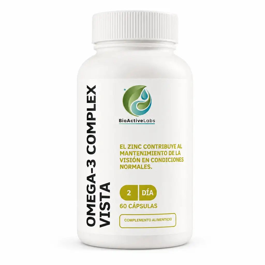 Omega 3 + lutein and zeaxanthin – vista complex with astaxanthin, zinc and vitamin b6 – visual care – 60 epa and dha capsules of fish oil – gluten fre | BioActiveLabs