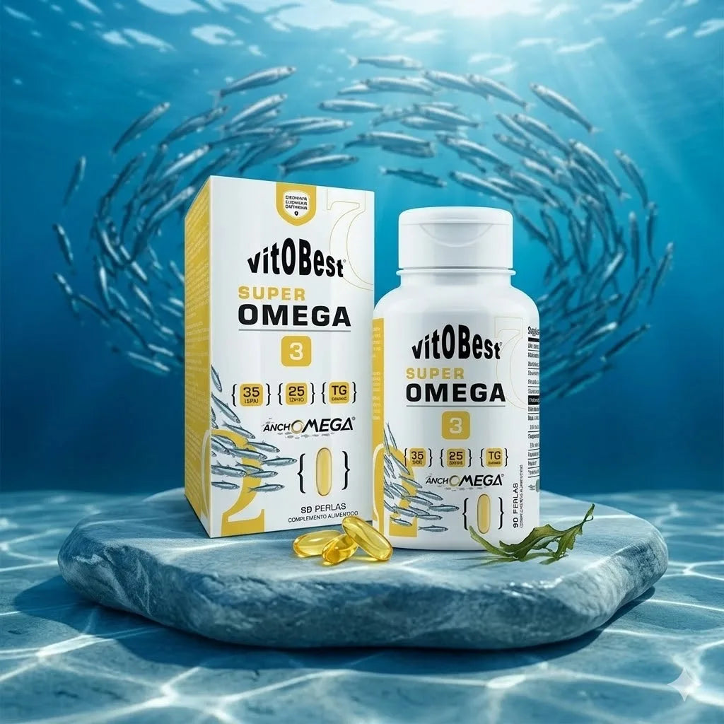 Vitobest Super Omega 3 90 perlas - Concentración Premium de EPA y DHA (TG) - Certificación de Pureza IFOS 5 Estrellas - Modulación Inflamatoria de Alta Intensidad y Soporte Cognitivo