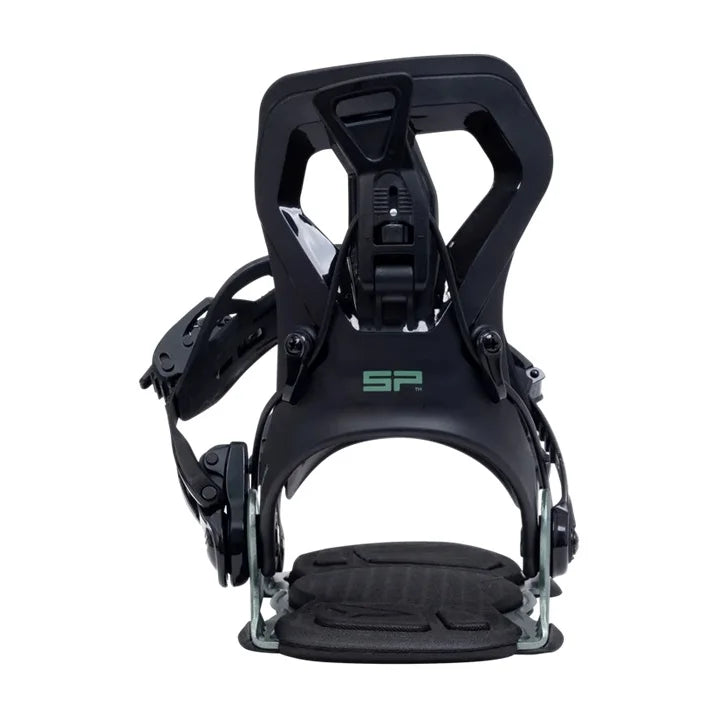 BEXTREME Fijaciones Snowboard Automaticas SP Core Multientry Color Negro Verde con 3 Medidas. Ligeras y comodas
