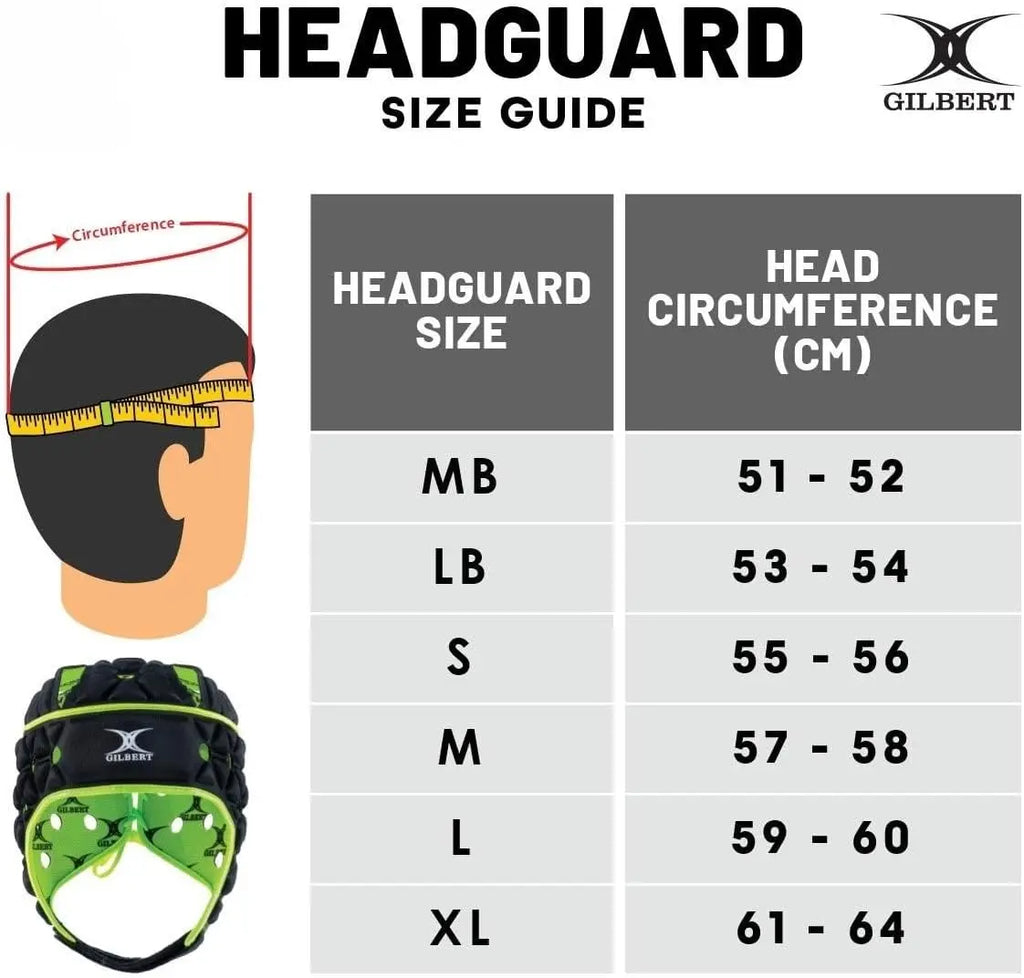 Casco Rugby Gilbert Air Rojo (Headguard), Senior