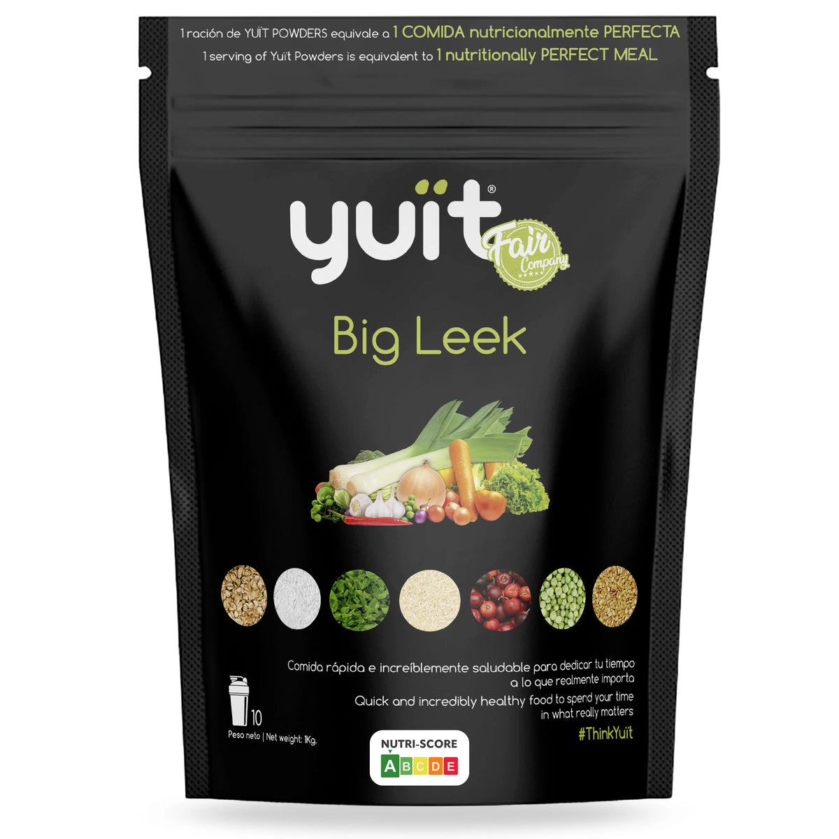 YUÏT - Batidos Sustitutivos de Comida con 31 vitaminas y Minerales + Probióticos - Batido Proteina - Comida Real y Natural - Batido dietético saciante con 35gr de proteínas