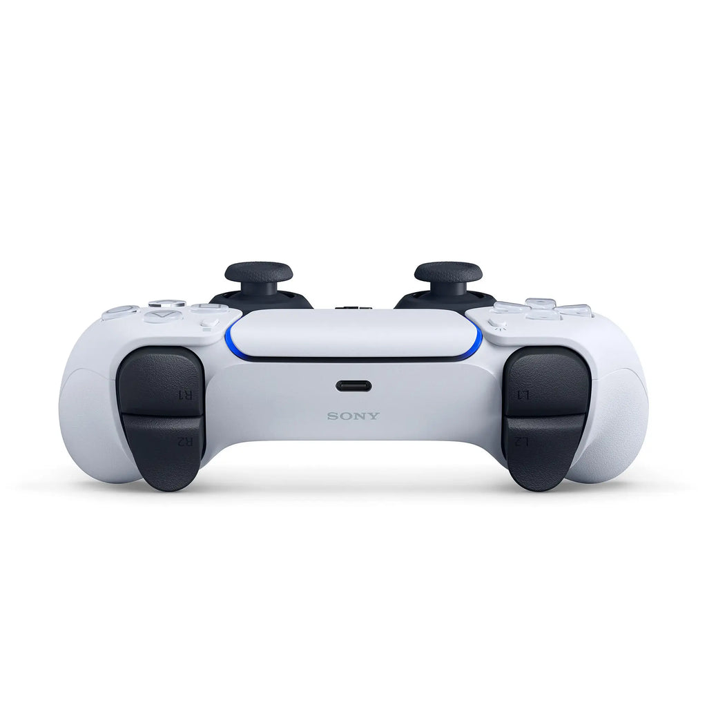 DualSense Wireless Controller PS5 White with Haptic Feedback, Adaptive Triggers, Motion Sensor, and Built-in Microphone for Immersive Gaming Experience. Compatible with PS5 Console.