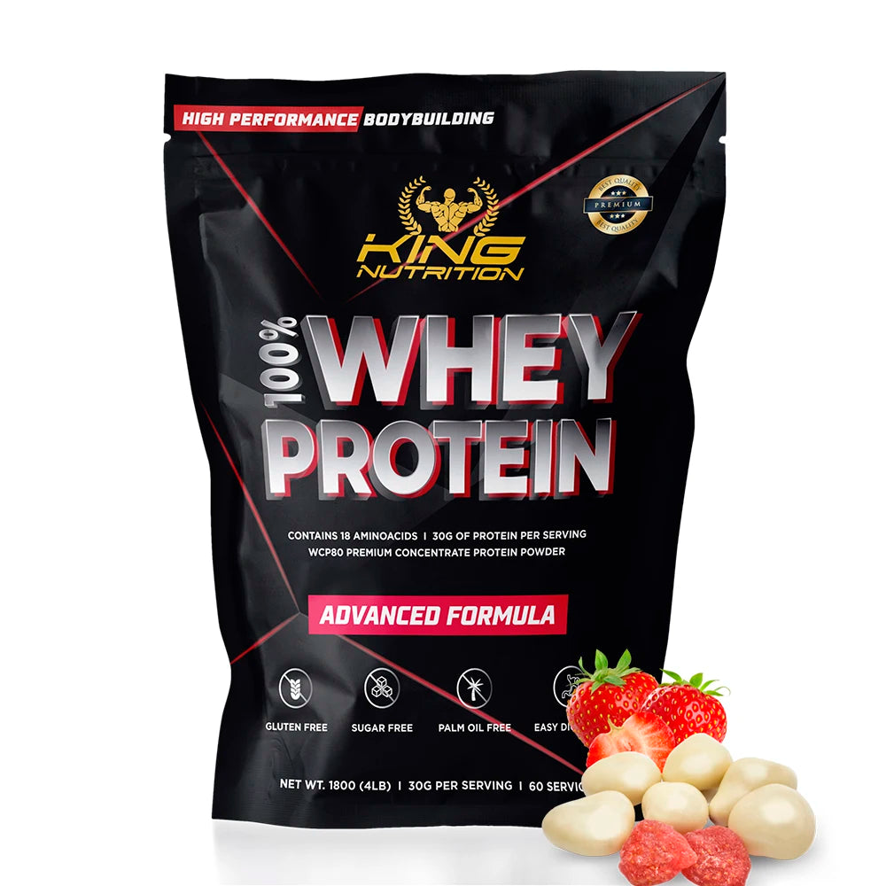 Whey Protein 1,8kg King Nutrition Proteina Concentrada.*