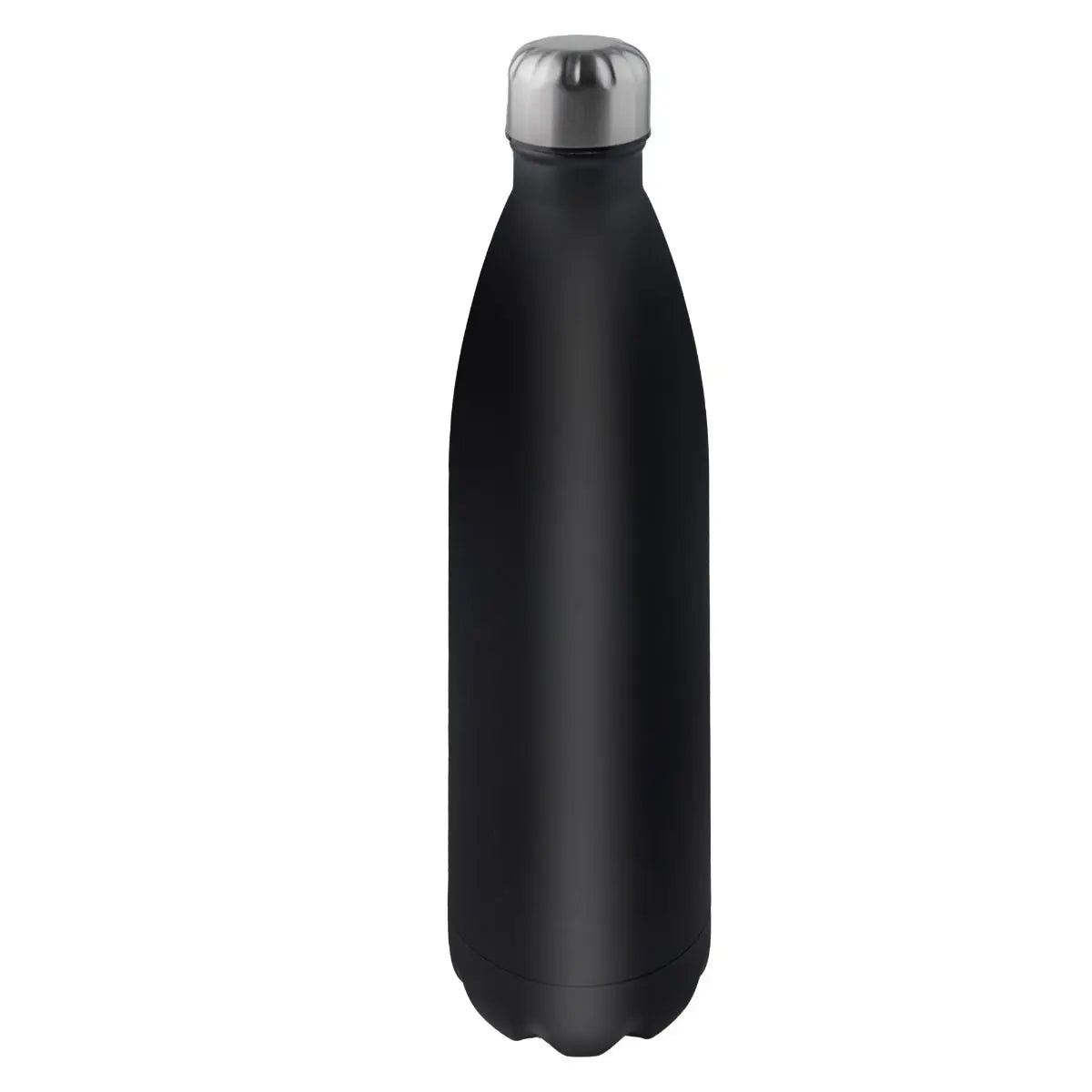 Botella termo de doble pared de acero inoxidable acabado en negro - Adecuada tanto para bebidas frías como calientes - Tapón de cierre hermético para evitar fugas - Ideal para oficina, montaña, playa... - Fácil de limpia