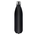 Botella termo de doble pared de acero inoxidable acabado en negro - Adecuada tanto para bebidas frías como calientes - Tapón de cierre hermético para evitar fugas - Ideal para oficina, montaña, playa... - Fácil de limpia
