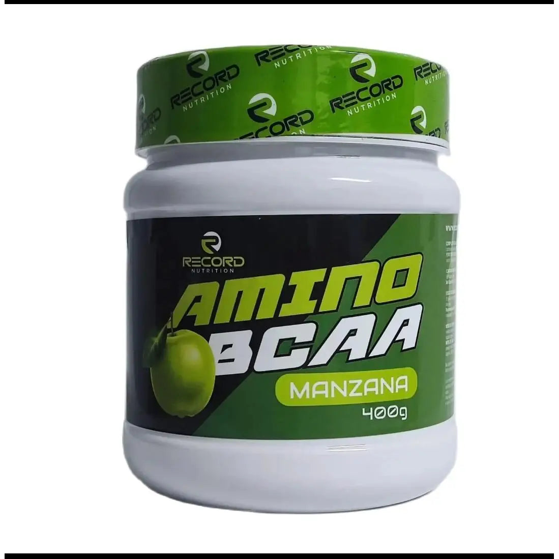 BCAA 400 g con sabor manzana en record nutrition: — Mezcla de BCAA 4:1.1 (Isoleucina, Leucina y Valina)  enriquecidocon glutamina con sabor a manzana aminoácidos
