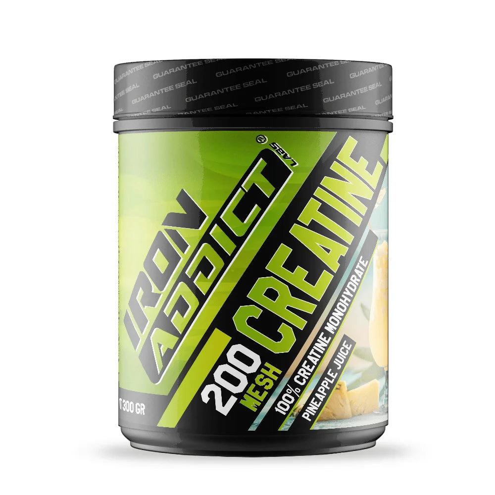 100% Creatina Monohidrato 200 Mesh - 300g - Creatina monohidrato - Iron Addict Labs