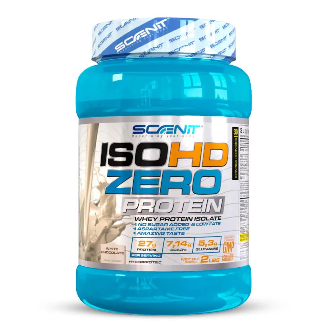 ISOHD Zero Protein - 2,27 kg y 908 g - 100% proteina isolate - Proteína isolada - Proteína isolatada - Hasta 86 g de proteína por cada 100 g. Ideal para el desarrollo muscular
