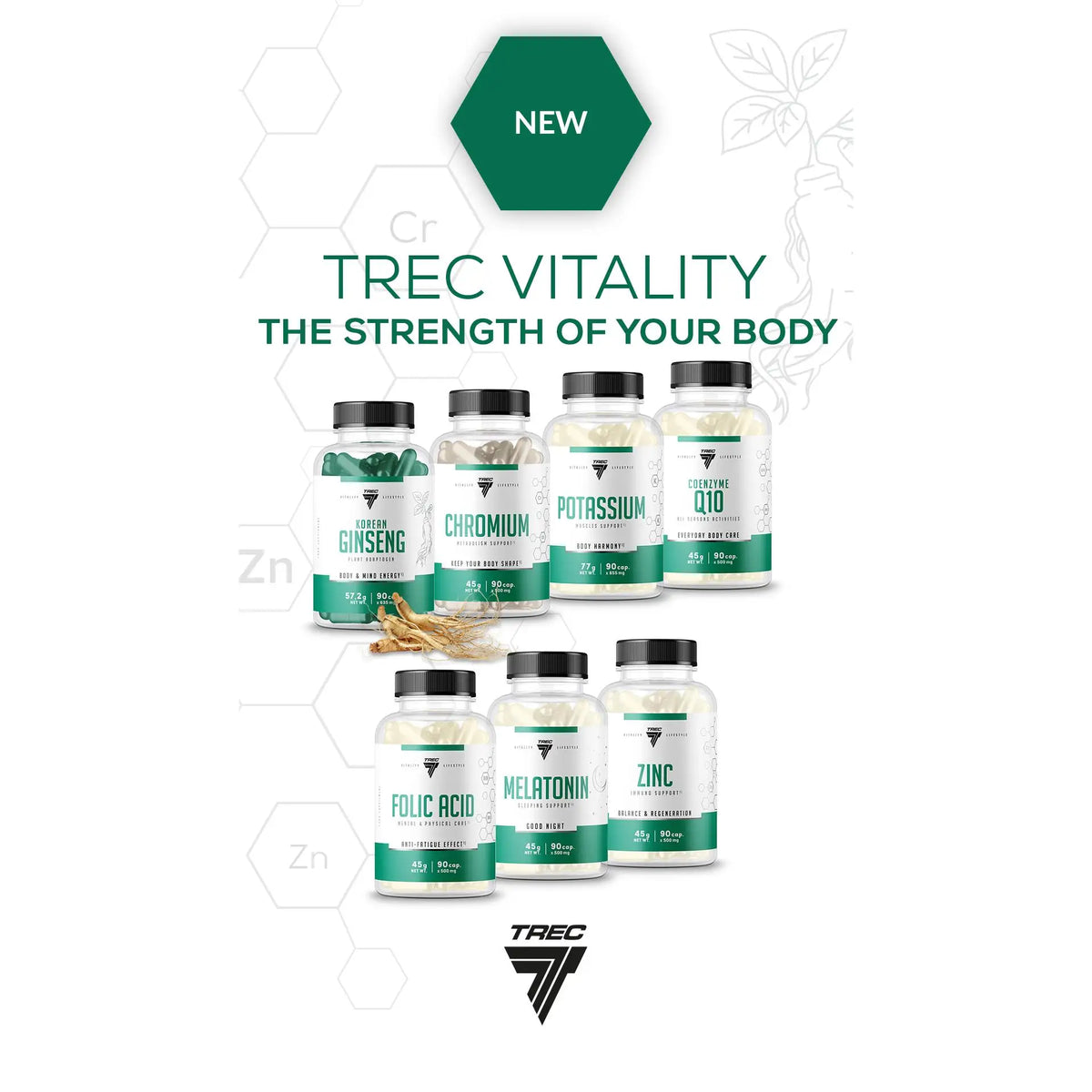 TREC NUTRITION - OMEGA-3+D3 - OCEAN FISH OIL - 90 CAP