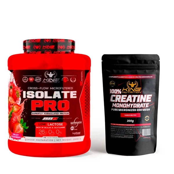 King Nutrition  Pro Isolate Protein 2Kg Proteína Isolada + 200gr de creatine monohydrate*