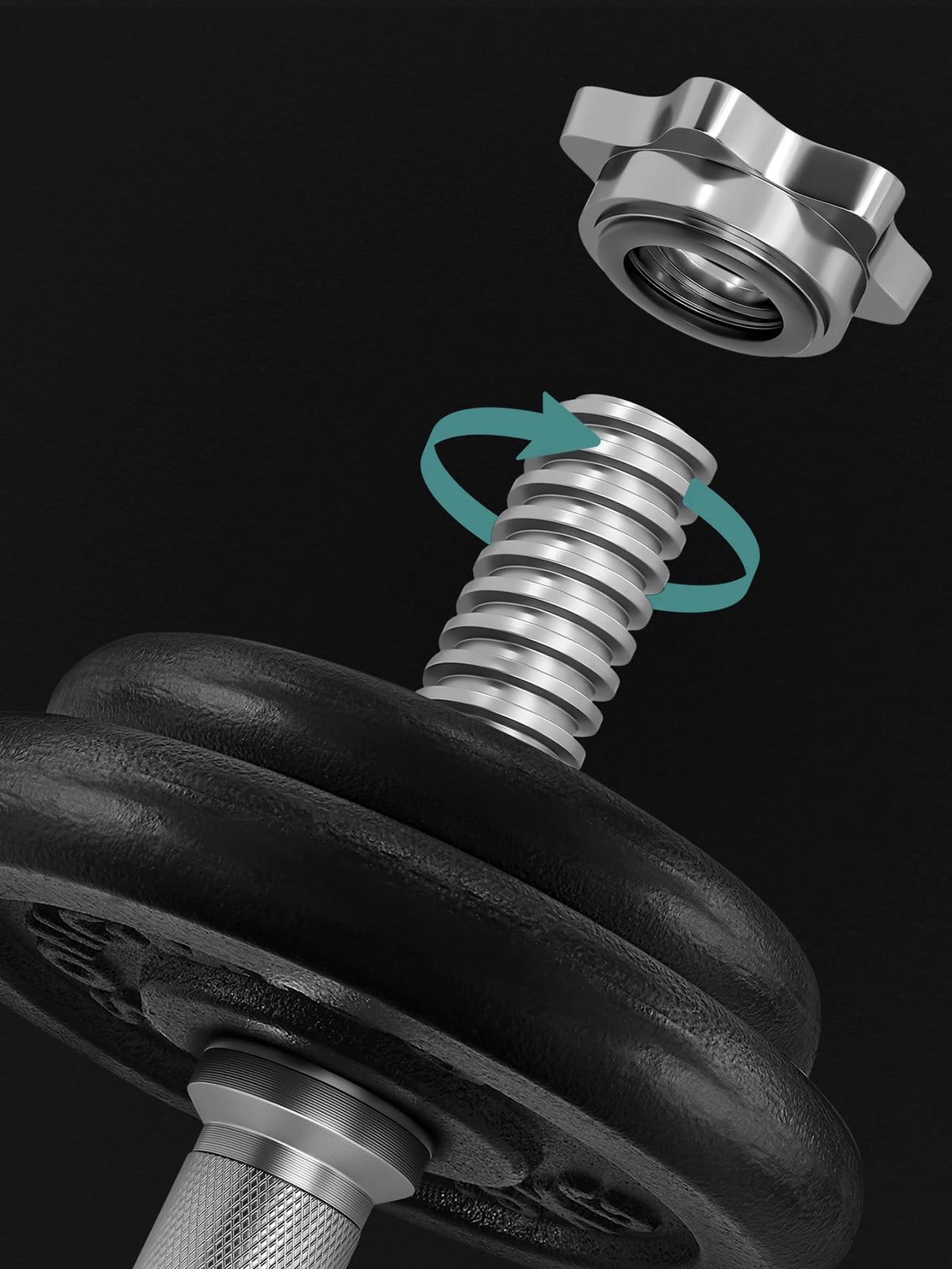 SONGMICS Juego de Mancuernas Ajustables de Hierro Fundido, con Barra Adicional,para Hombres y Mujeres, Entrenamiento de Fitness, Levantamiento de Pesas en el Gimnasio de casa