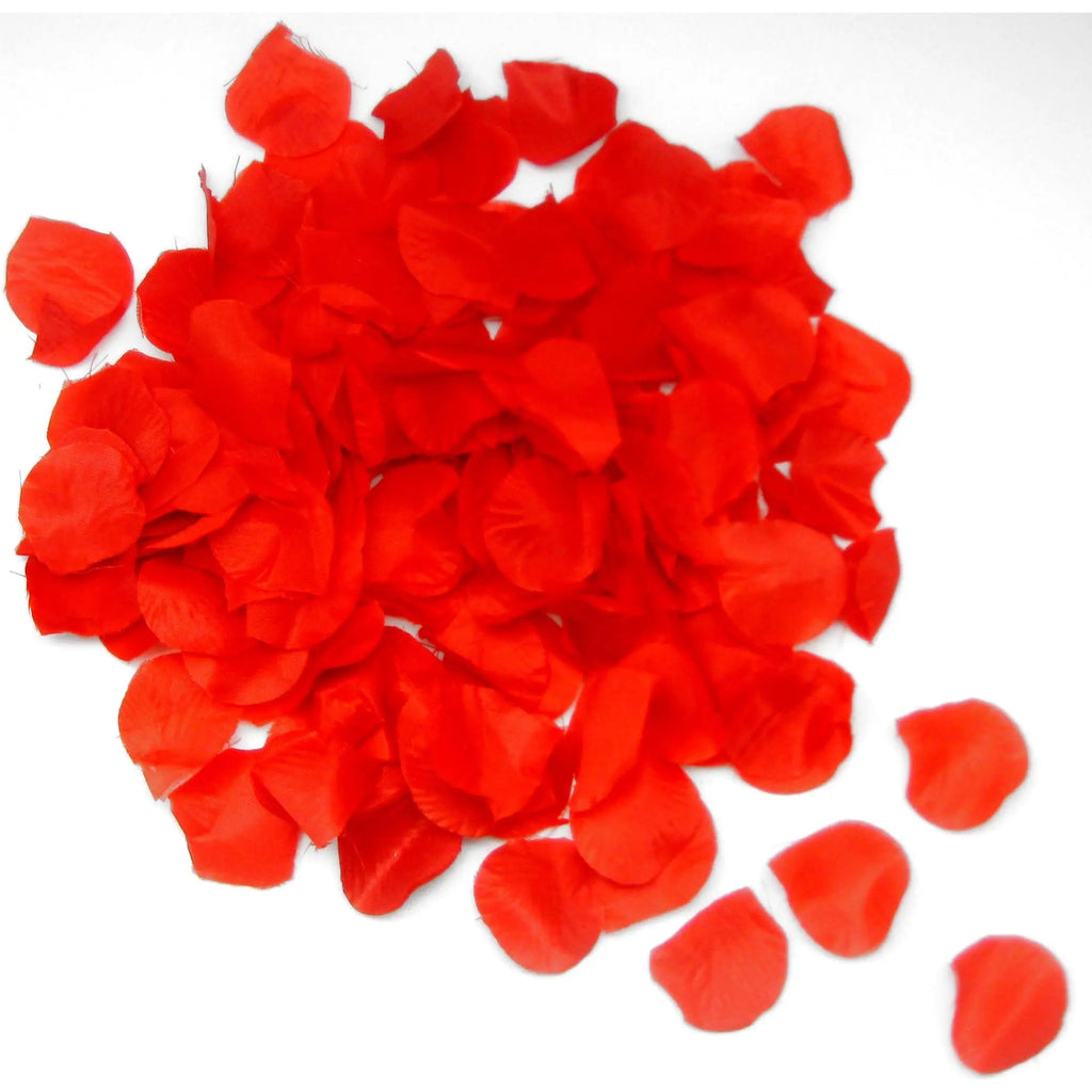 PACK DE 12 CAÑONES DE CONFETI CON FORMA DE PETALOS ROJOS 60CM SINI