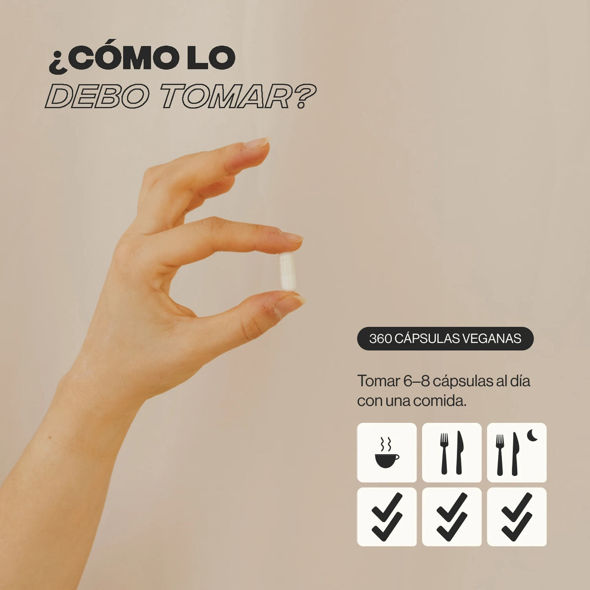 L-Arginina Forma libre - 360 Cápsulas Veganas Zenement