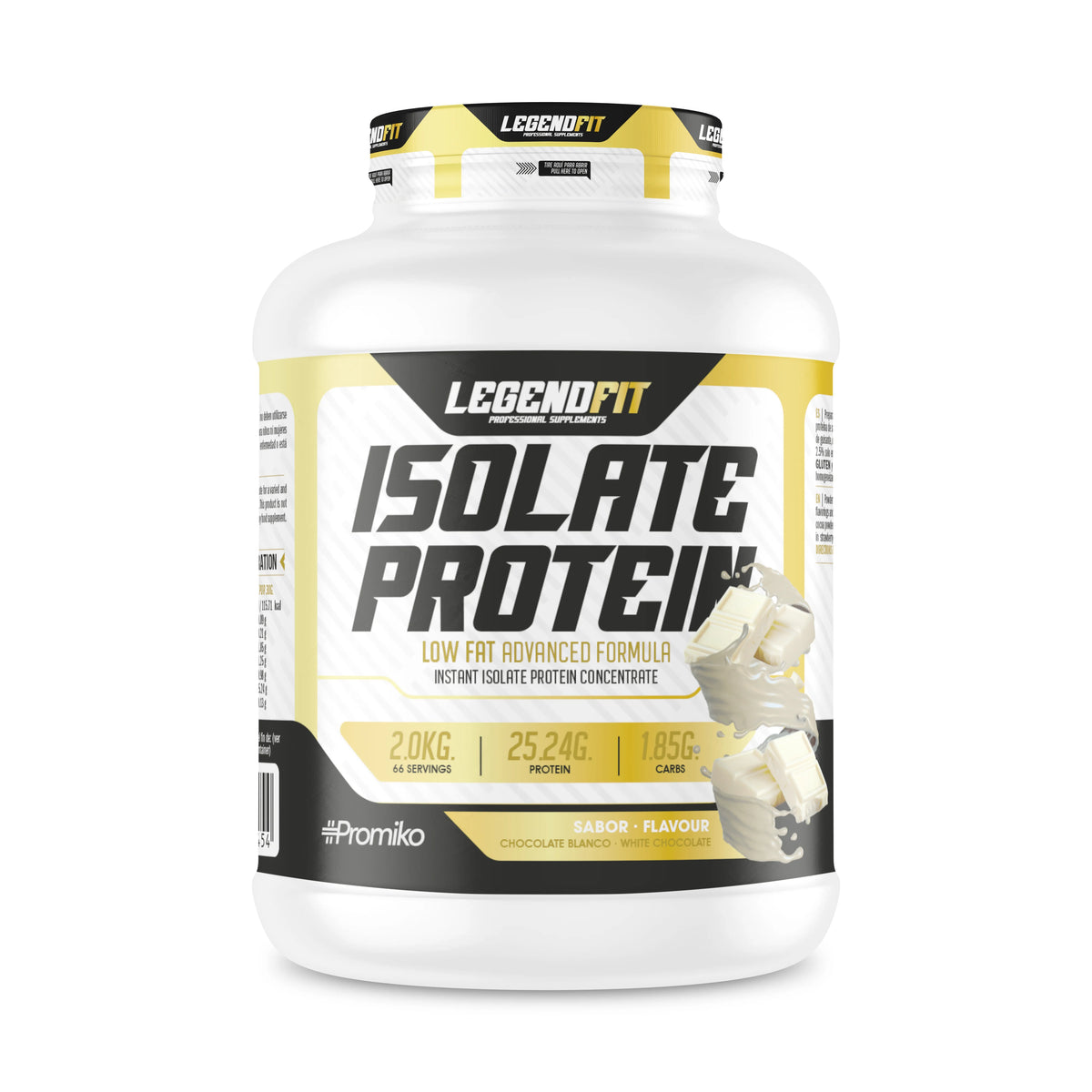 PROTEÍNA ISOLADA LEGEND FIT – DEFINICIÓN EXTREMA Y SABOR PREMIUM, 2 KG PROTEINA, DIFERENTES SABORES- CHOCOKIT,FRESA PLÁTANO, HELADO DE VAINILLA, CHOCOLATE BLANCO, BOMBÓN AVELLANA, DEFINICIÓN MUYSCULAR, RECUPERACIÓN PO