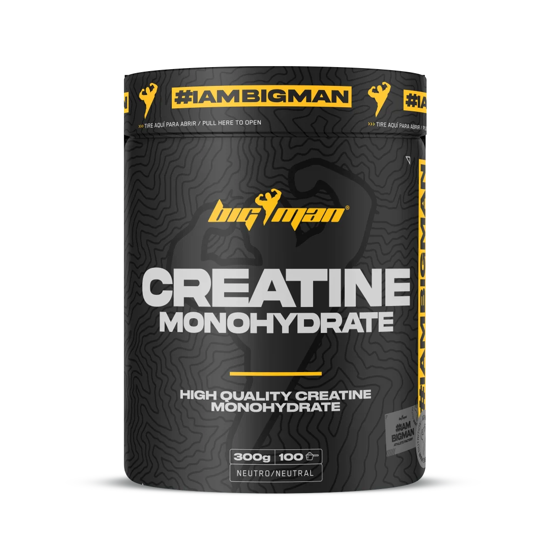 BigMan | Creatina Monohidrato 300Gr | 200 Mesh | Incrementa Resistencia | Potencia los Efectos de los Entrenamientos | Crecimiento Muscular