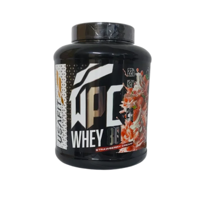Usafit - Proteína WHEY 80  sin azúcares añadidos, concentrado de suero 100% para recuperación muscular post-entrenamiento. Elige tu sabor!