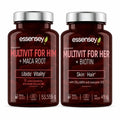 Pack Multivitamínico Hombre y Mujer Essensey | Multivit For Him + Multivit For Her | 180 Cápsulas Totales