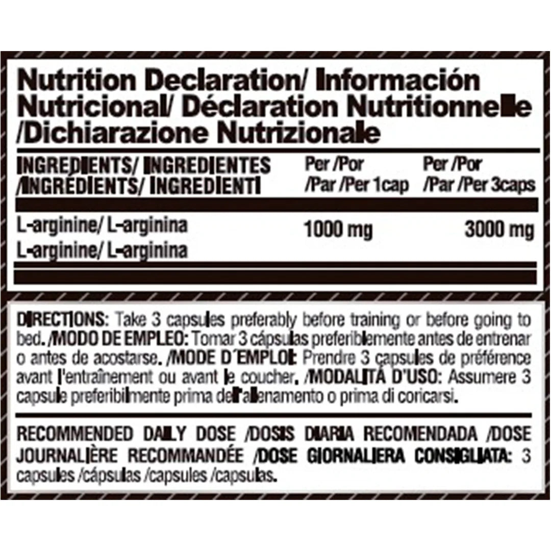 LIFE PRO NUTRITION ARGININE 300 CAPS - Optimiza el Metabolismo - Efecto Vasodilatador - Elimina Residuos Síntesis Proteica
