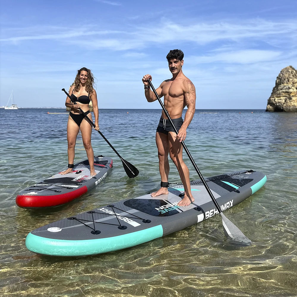 BEHUMAX - Tablas de Paddle Surf Be Wave Carbon construcción Dropstitch alta densidad resistente y estable