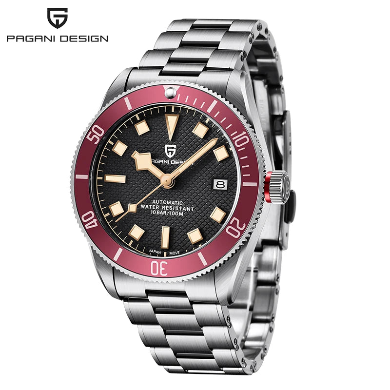 Nuevo reloj mecánico para hombre PAGANI DESIGN V2 Retro 2025, reloj automático NH35 para hombre, reloj de lujo con cristal de zafiro AR y luminiscencia