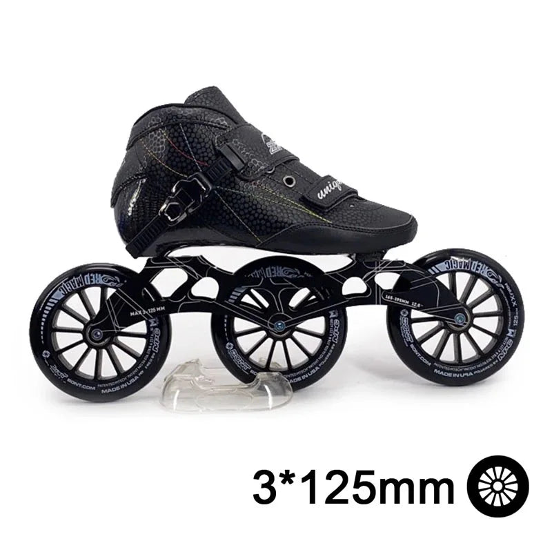 Patines en línea de velocidad ISPORTS, patín de competición de fibra de carbono, Patines de patinaje de carreras callejeras de 3*125mm o 4*100/110mm