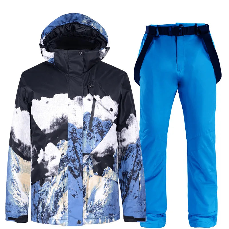 Nueva Ropa de Nieve para Montaña, Trajes de Esquí para Hombres, Mujeres y Parejas, Traje de Snowboard Impermeable y Cortavientos, Chaqueta de Esquí y Overol