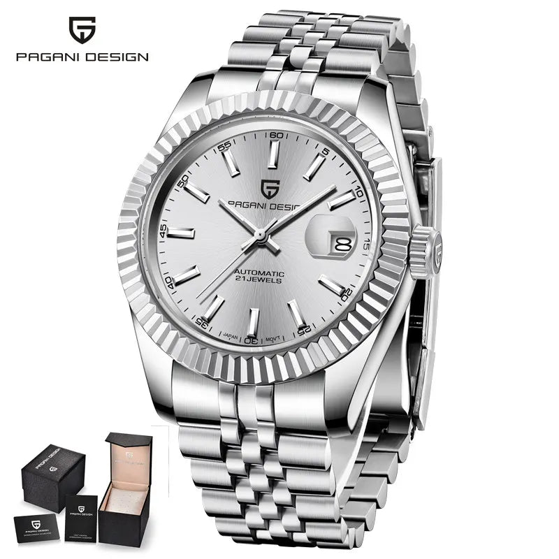Reloj mecánico para hombre PAGANI DESIGN 2026 con calendario, reloj de pulsera automático de lujo de alta gama, movimiento NH35A, resistente al agua 100M