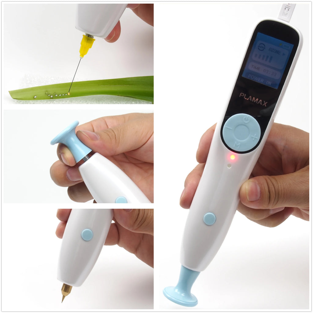 Plamax-Bolígrafo de ducha de Plasma con fibroblasto de ozono, 2 en 1, eliminador automático de verrugas, pecas, topos, levantamiento de párpados, eliminación de acné, dispositivo de cuidado de la piel