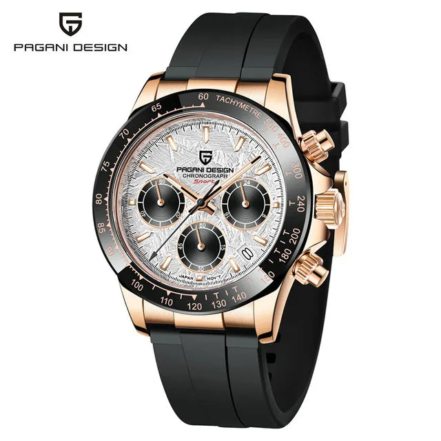 PAGANI DESIGN New 40 Men's Quartz Watch Sapphire Luxury Chronograph Stainless Steel Waterproof Men's Was Watch Relogio Masculino