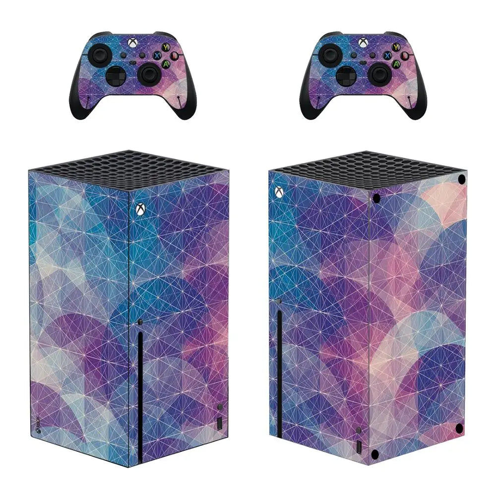Diseño personalizado de pegatina de piel, cubierta de calcomanía para consola Xbox Series X y 2 controladores Xbox Series X, pegatina de vinilo.