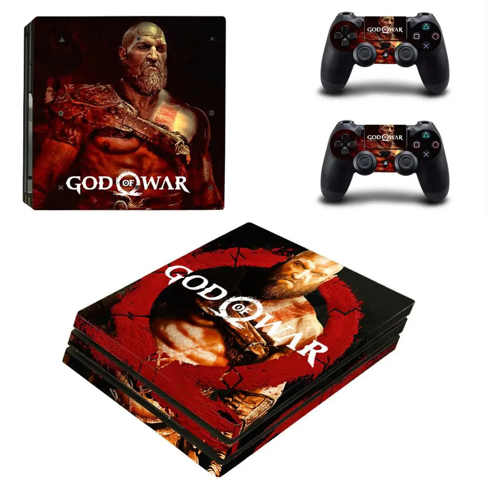 God of War PS4 Pro Skin Sticker Decal For PS4 Pro Console & Controller Skins Vinyl
