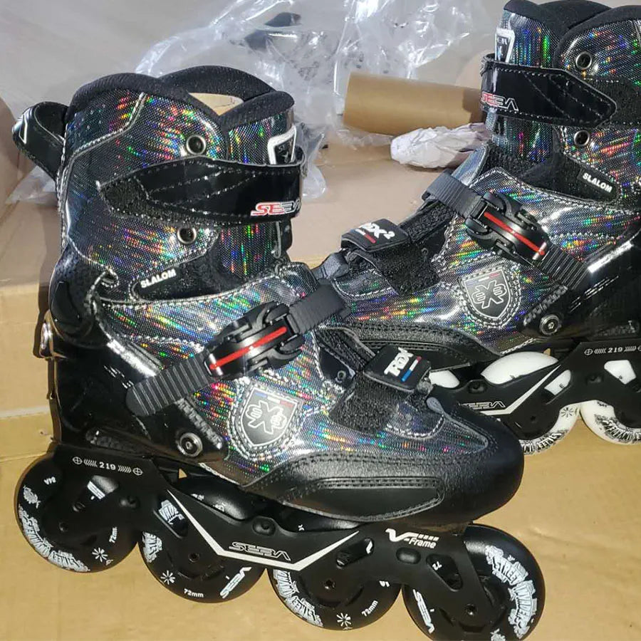 SEBA-Patines en línea Trix2 para Adulto, zapatos de patinaje sobre ruedas con montura rodada, Slalom, deslizamiento FSK, 100% originales