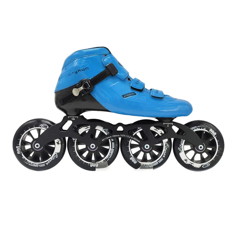 Patines de velocidad en línea de fibra de carbono de 6 capas Cool Edition para jugadores de carreras profesionales, rueda de PU de pista interior de alta elasticidad 85A