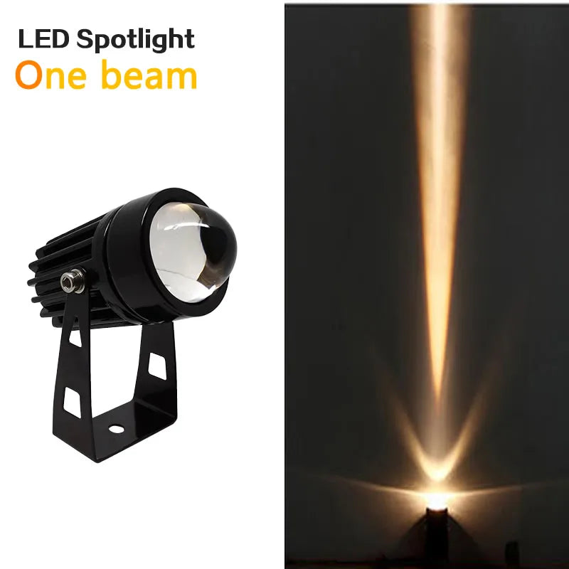 Outdoor LED Wall spotlight 9W 12W landscape Lighting 220V Red Green Blue RGB Wall light IP66 Waterproof one beam lights