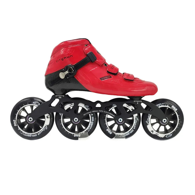 Patines de velocidad en línea de fibra de carbono de 6 capas Cool Edition para jugadores de carreras profesionales, rueda de PU de pista interior de alta elasticidad 85A