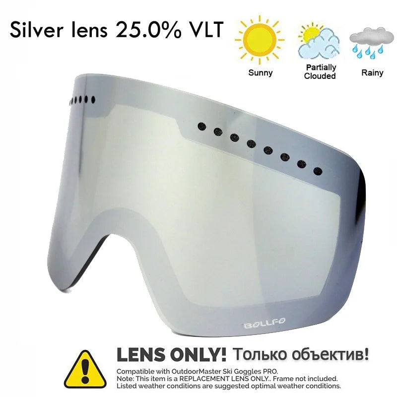 Gafas de esquí para esquiar, gafas magnéticas de doble lente para montañismo, gafas de esquí antiniebla UV400, máscara para moto de nieve para hombres y mujeres