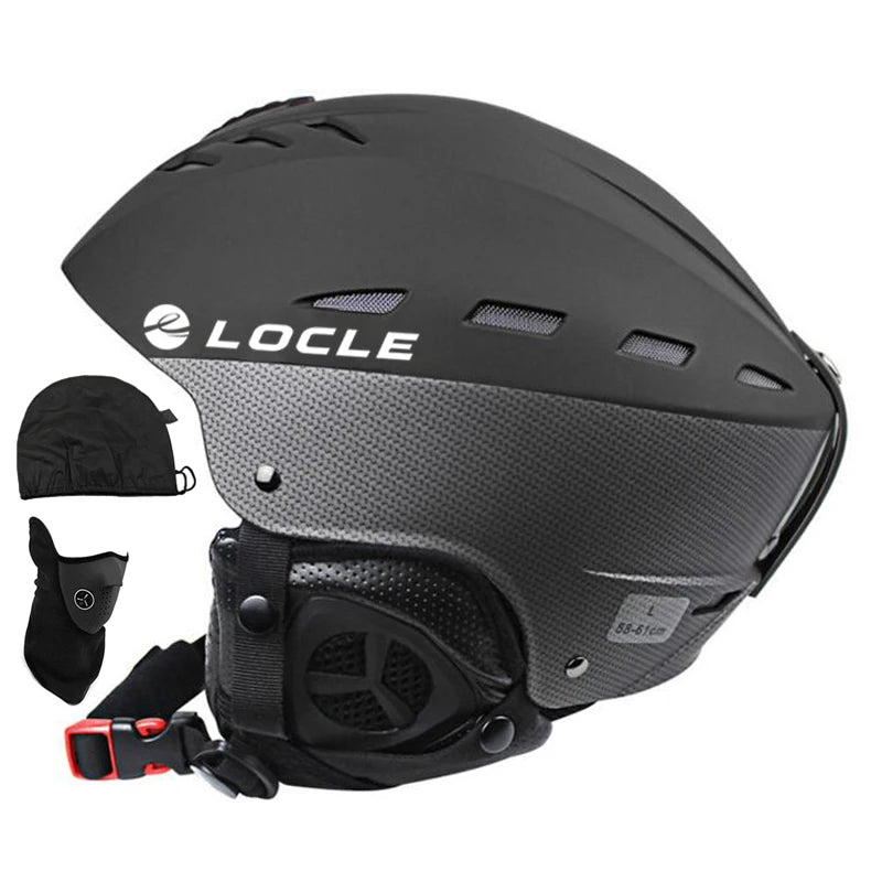 LOCLE-casco de esquí profesional para hombre, mujer y niño, casco de esquí para patinaje sobre nieve, Snowboard, moto de nieve, monopatín, tamaño 52-61cm