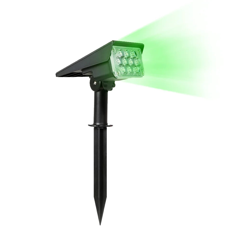 Luz solar de 1/2/4 piezas con temperatura de luz ajustable, luz solar para jardín, lámpara solar para exteriores IP65, foco solar superbrillante