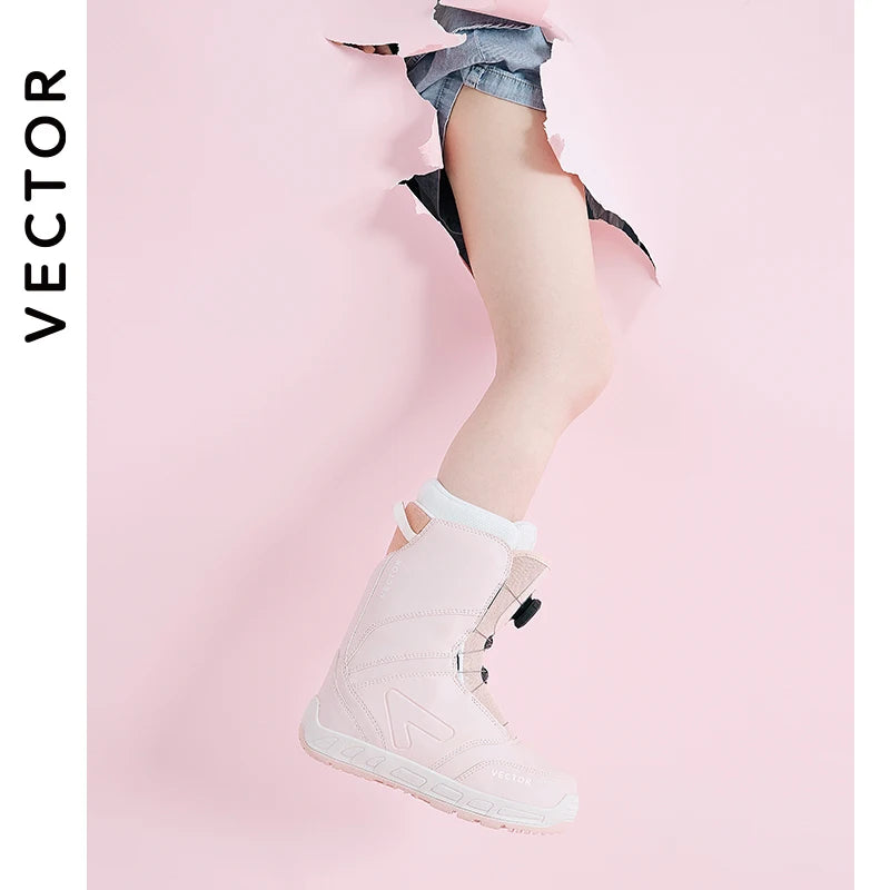 Zapatos de esquí profesionales para hombre y mujer, botas de Snowboard impermeables cálidas, botas de nieve transpirables de cuero antideslizante, equipo de esquí