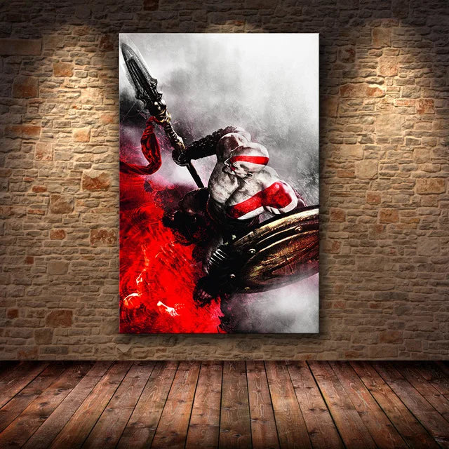 Figuras en alta definición de God of War, pósteres de juegos y lienzos impresos, cuadros artísticos de pared para la decoración del hogar y la sala de estar